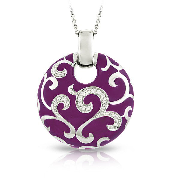 Purple Royale Pendant With Chain