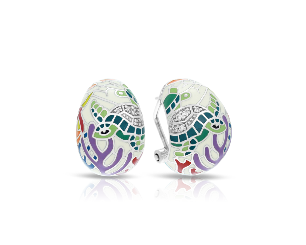 Ivory Sea Turtle Earrings