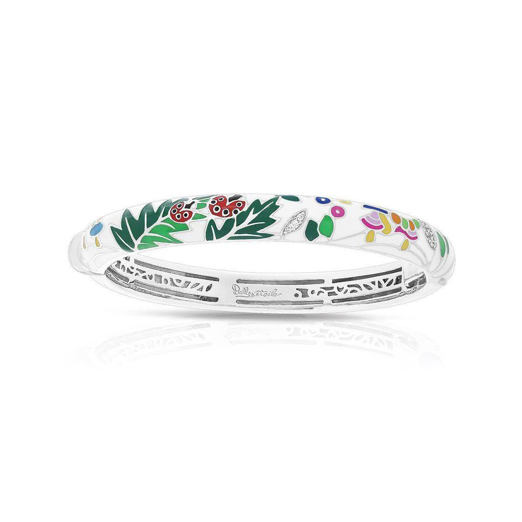 White Ladybug Bangle