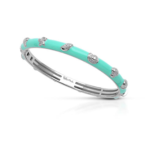 Aqua Seashells Bangle