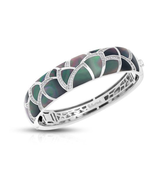 Black Mother Of Pearl Sirena Bangle