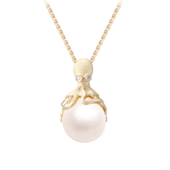 14Ky Octopus Pearl Pendant