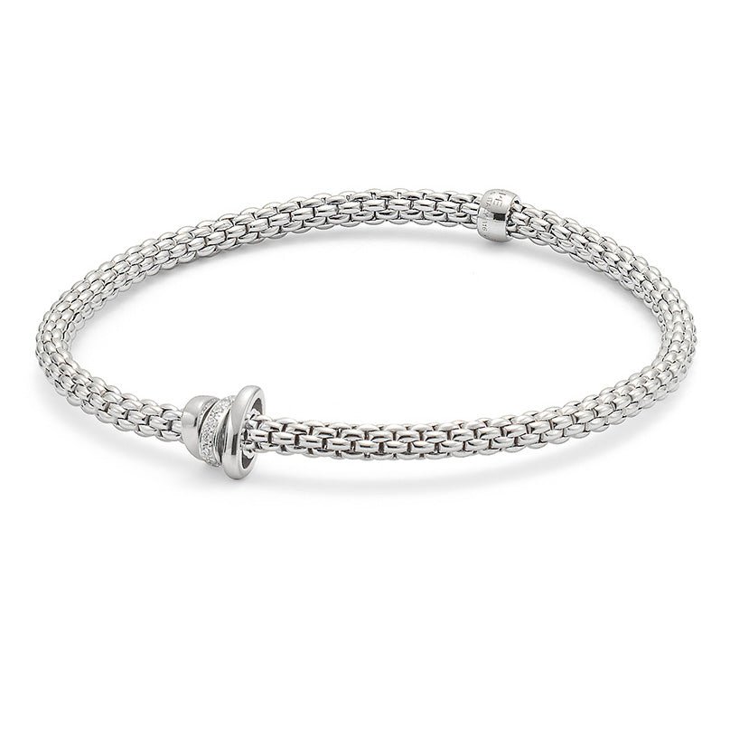 18Kt White Gold Fope Prima Flex It Bracelet