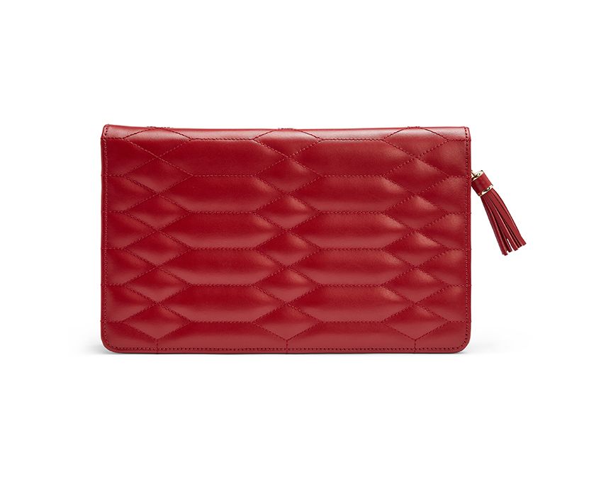Wolf Caroline Large Jewelry Portfolio - Red
