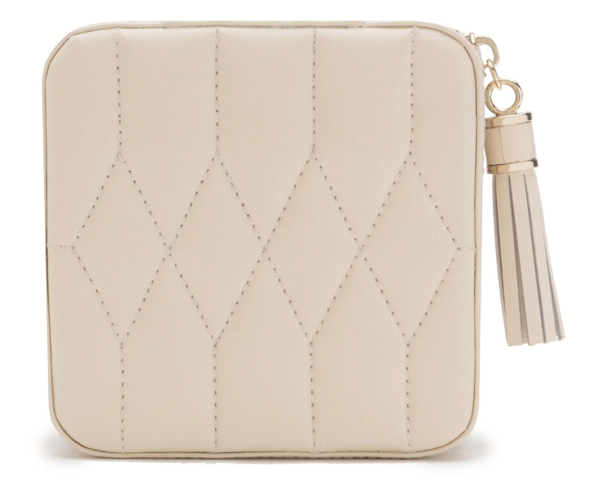 Wolf Caroline Zip Travel Case - Ivory