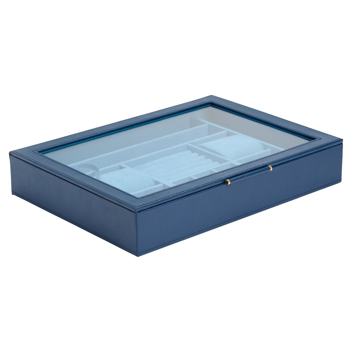 Wolf Sophia Jewelry Box W/ Window - Indigo