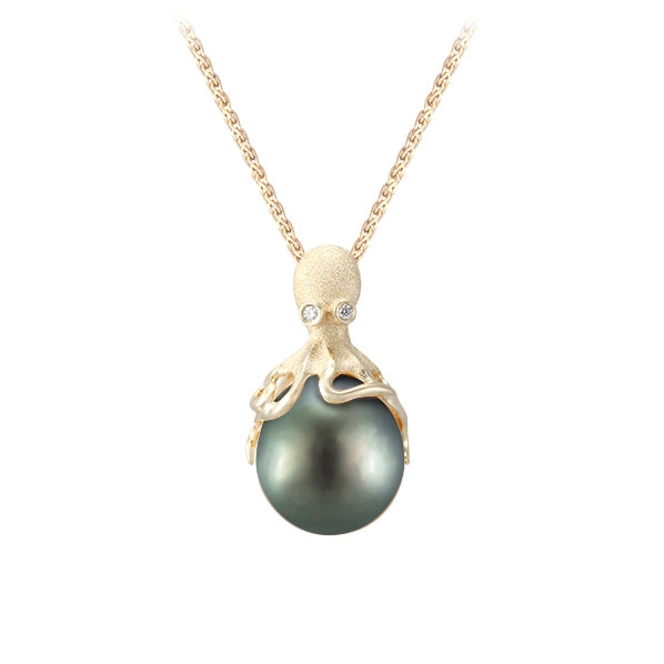14Ky Octopus Pearl Pendant