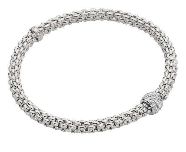 Fope 18Kt White Gold Solo Flex It Bracelet