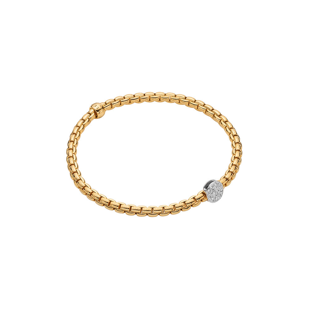 18Kt Yellow Gold Fope Eka Tiny Bracelet