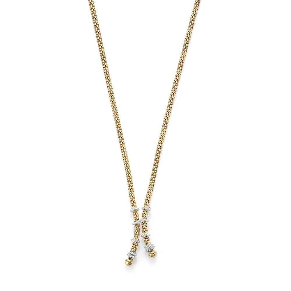 18Kt Yellow Gold and Diamond Prima Necklace