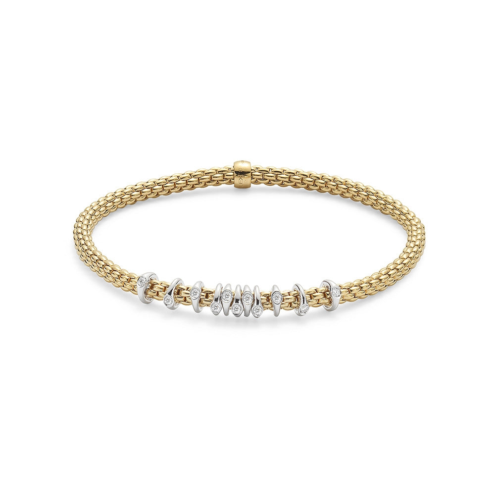 18Kt Yellow Gold Fope Flex It Prima Bracelet