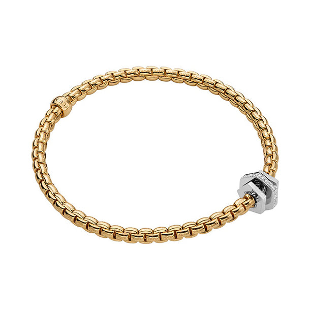 18Kt Yellow Gold Fope Eka  Flexit Bracelet