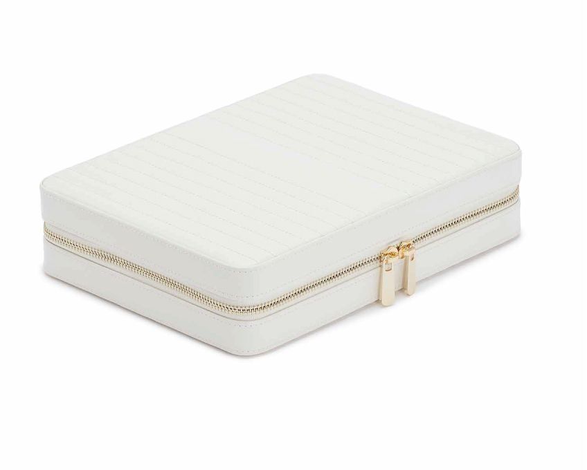 Wolf Maria Large Zip Case - White