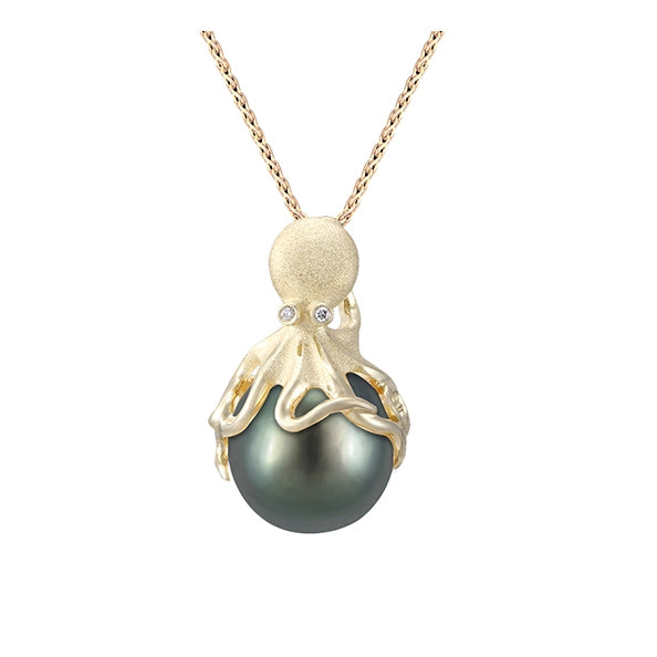14Ky Octopus Pearl Pendant