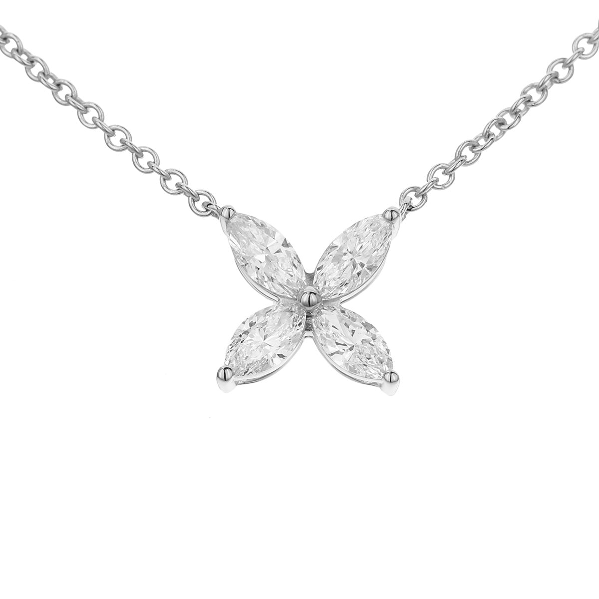 One 18Kt White Gold Necklace 1.10ct