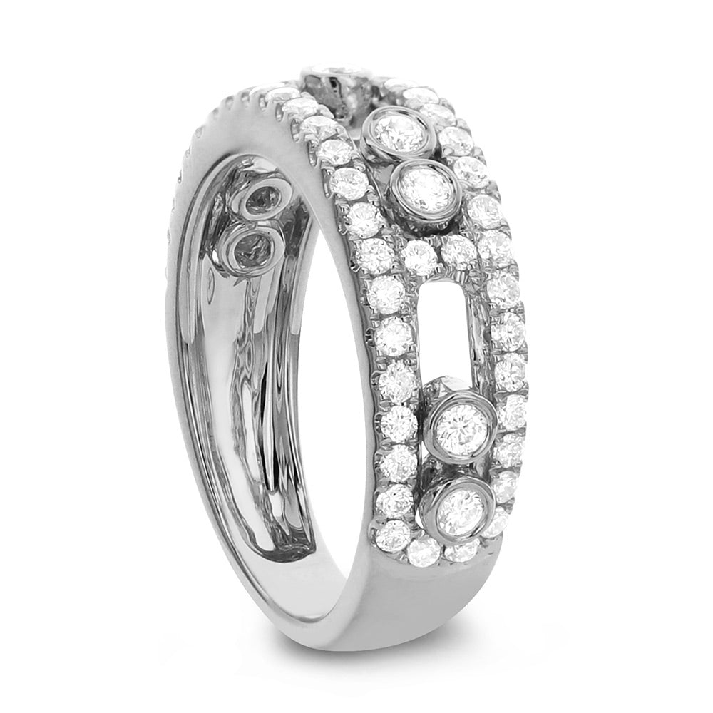 18Kt White Gold Diamond Band