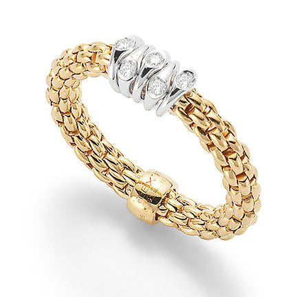Yellow Gold Fope Flex It Prima Ring