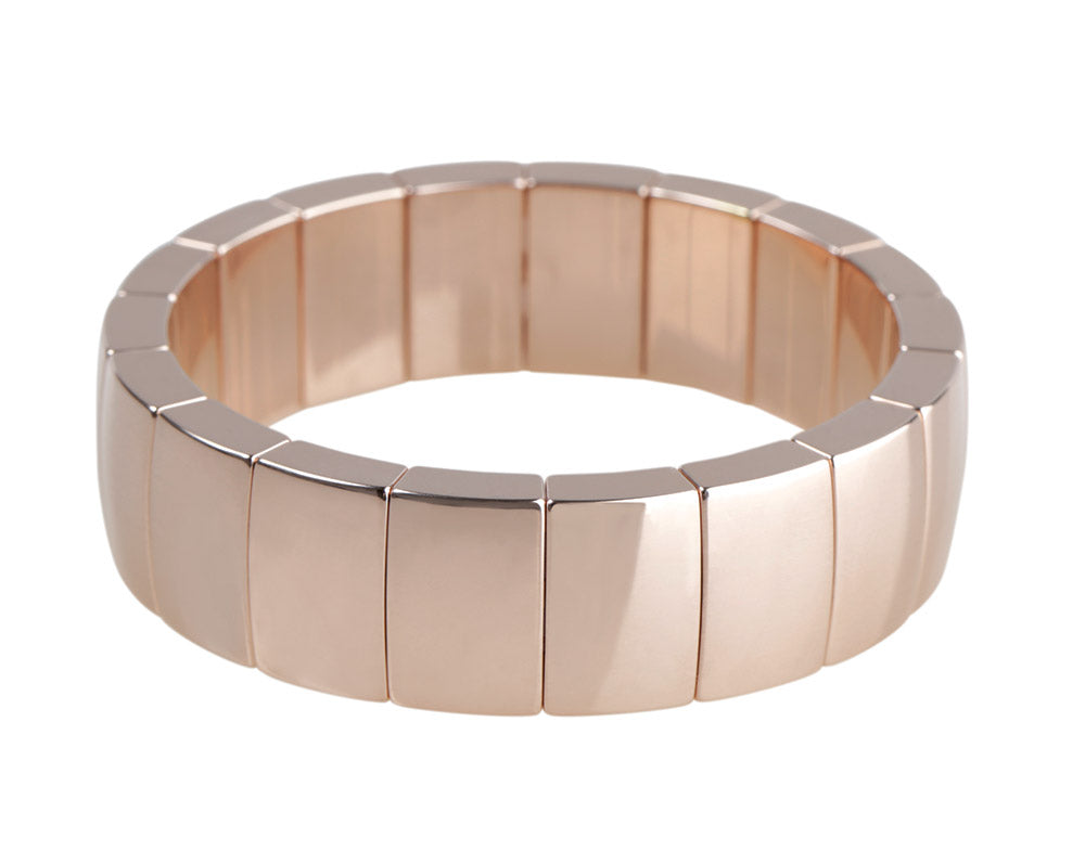 Aura Rose Gold Overlay Ceramic Expandable Bracelet