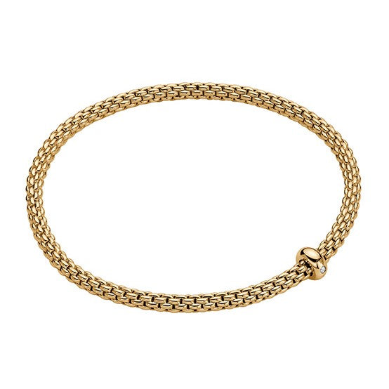 18Kt Yellow Gold Fope Prima Expandable Bracelet