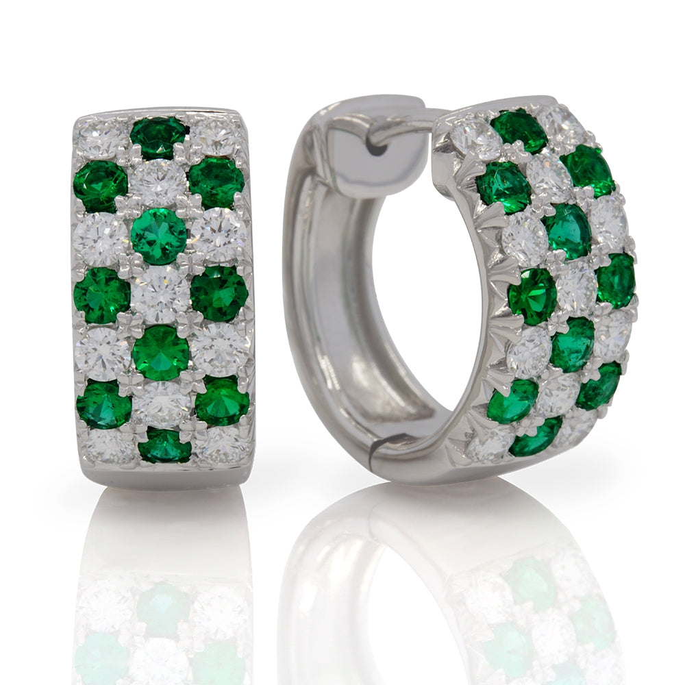 18Kt White Gold Huggys