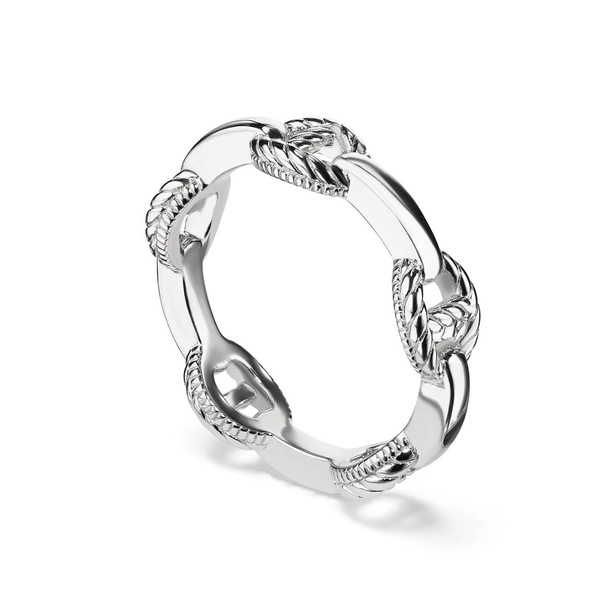 Judith Ripka Sterling Silver Vienna Stack Ring