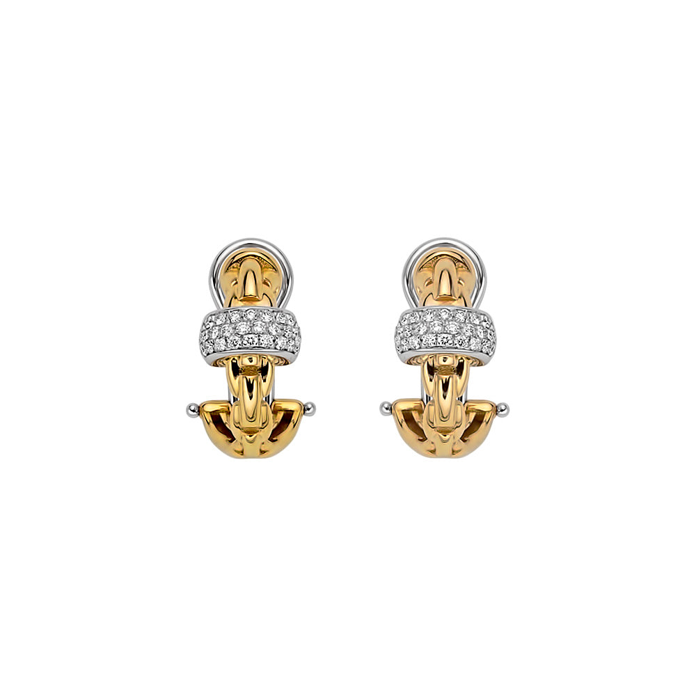 18Kt Yellow Gold Eka Anniversario Earrings