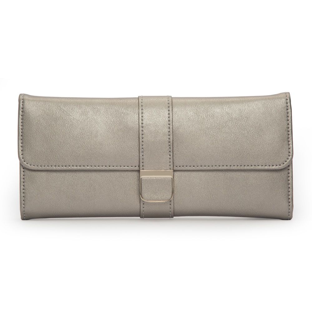 One Wolf Palermo Jewelry Roll - Pewter