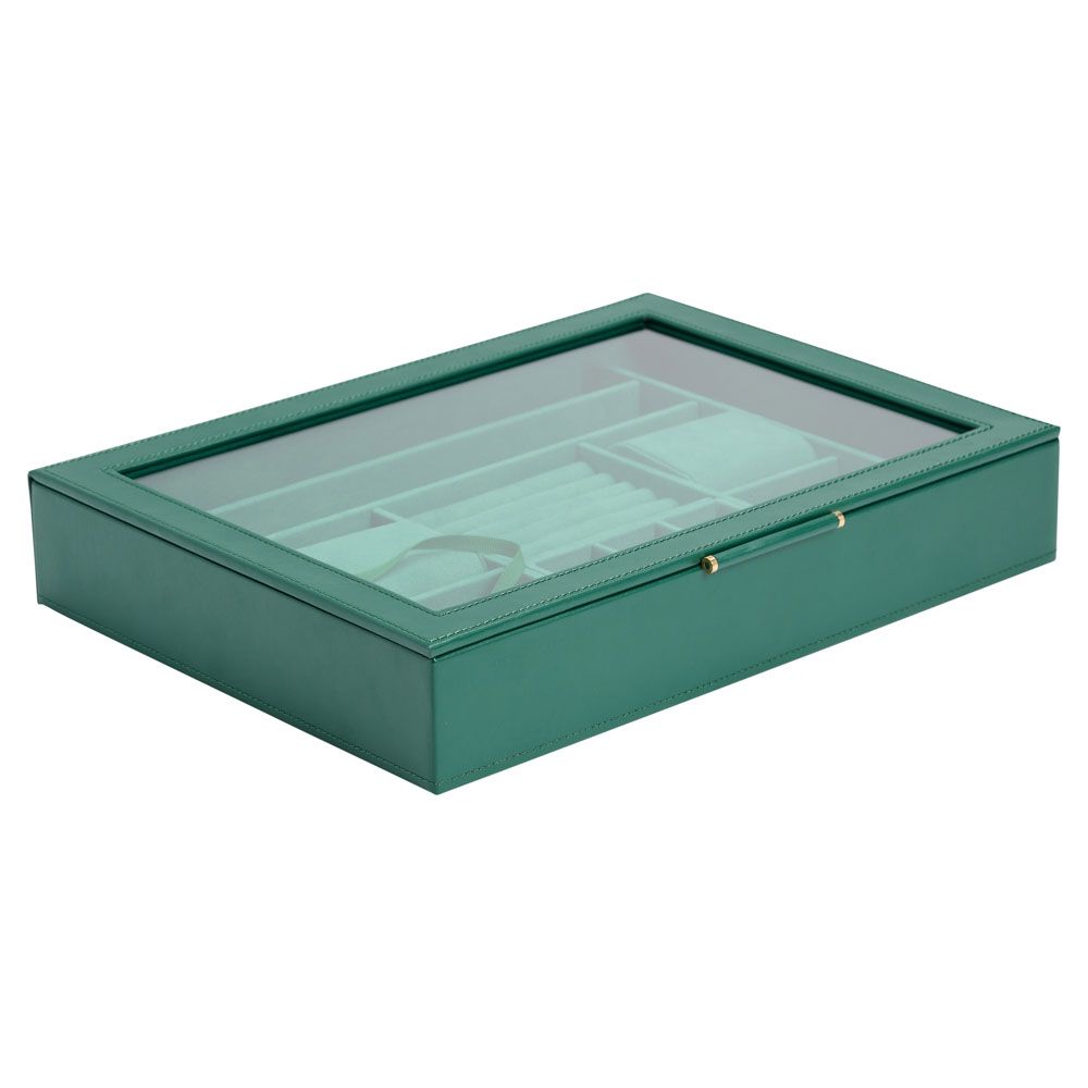 One Wolf Sophia Jewelery Box With Window - Forest