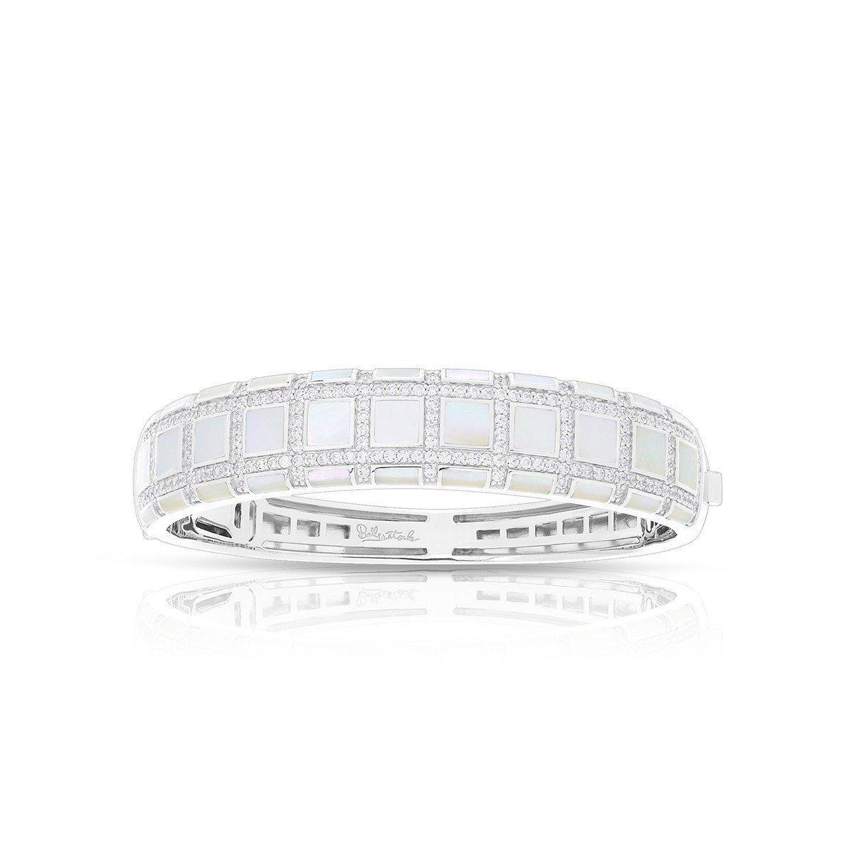 Regal Mother of Pearl Bangle Bracelet