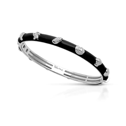Seashell Bangle, Black