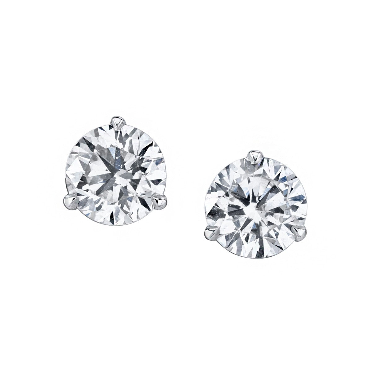 4.03ctw Diamond Stud Earrings