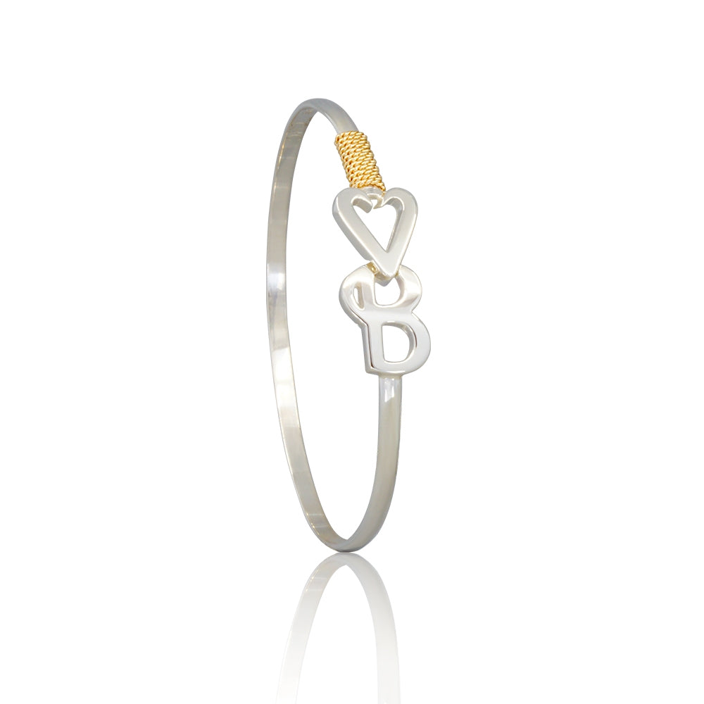3mm Sterling Silver and 14Kt Yellow Gold Vero Beach Destination Bracelet