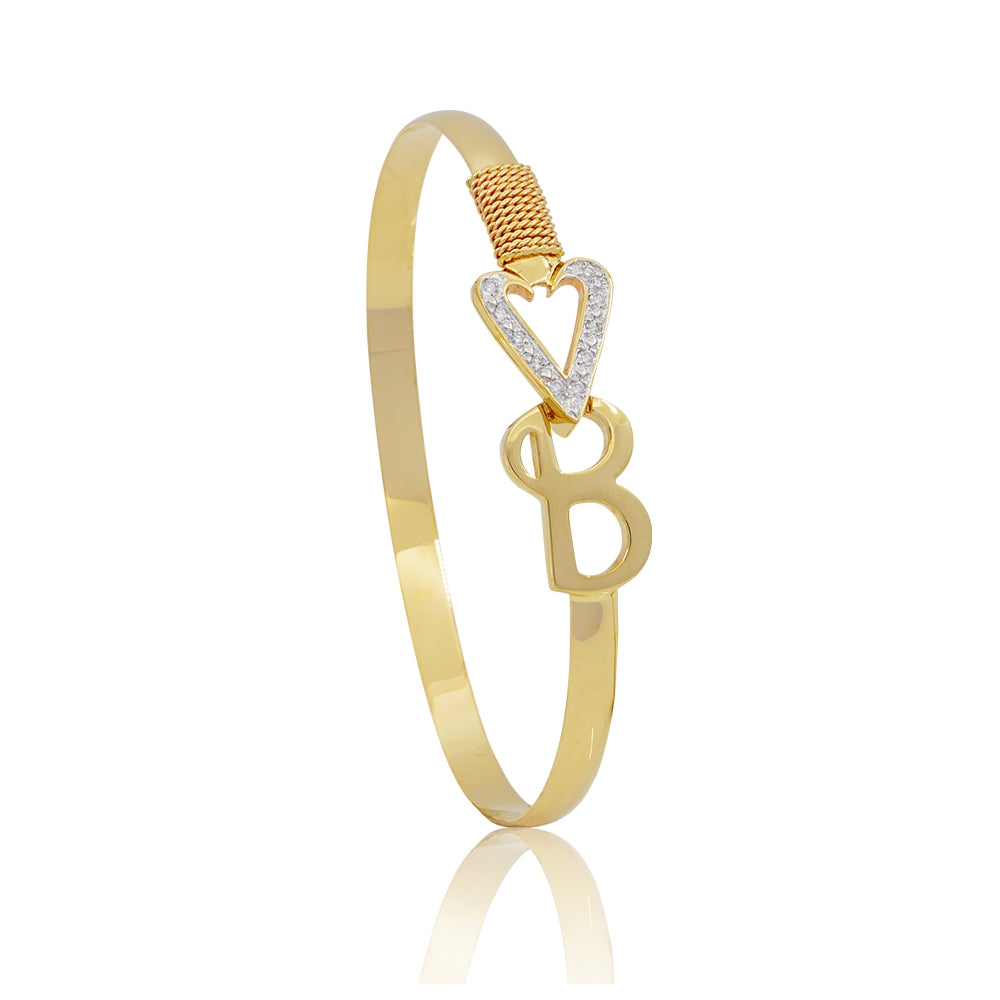 5mm 14Kt Yellow Gold And Diamond Vero Beach Destination Bracelet