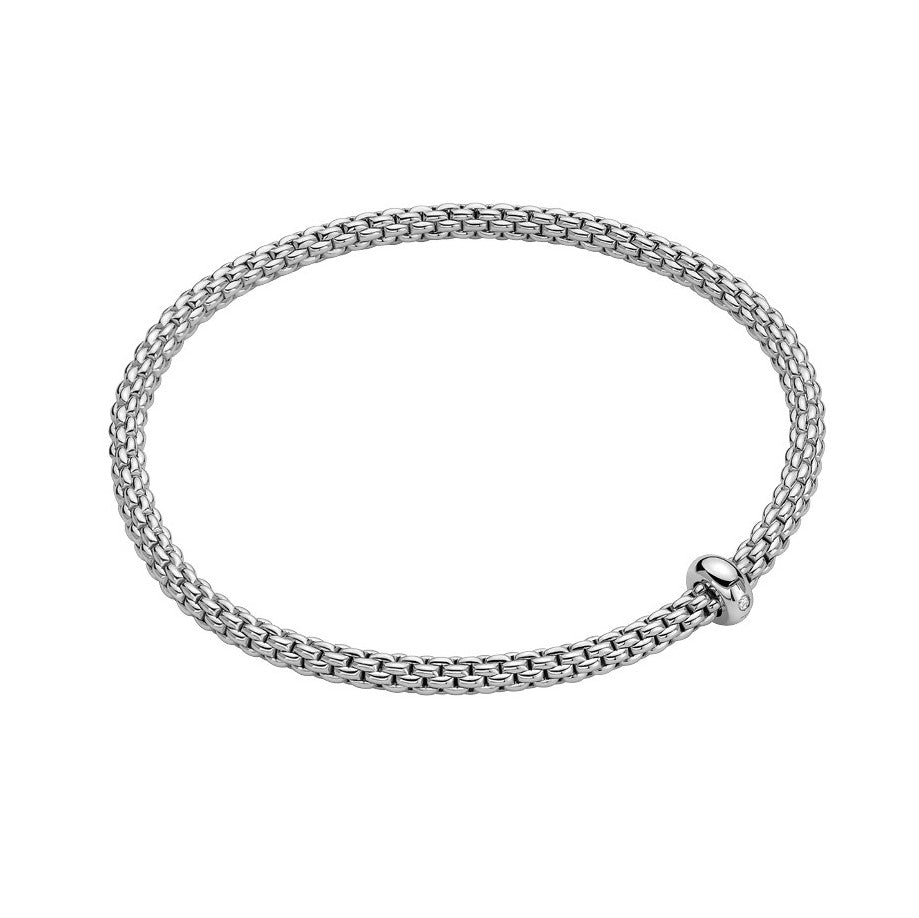 18K White Gold Fope Prima Flex It Bracelet