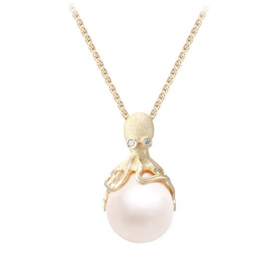 14Ky Octopus Pearl Pendant