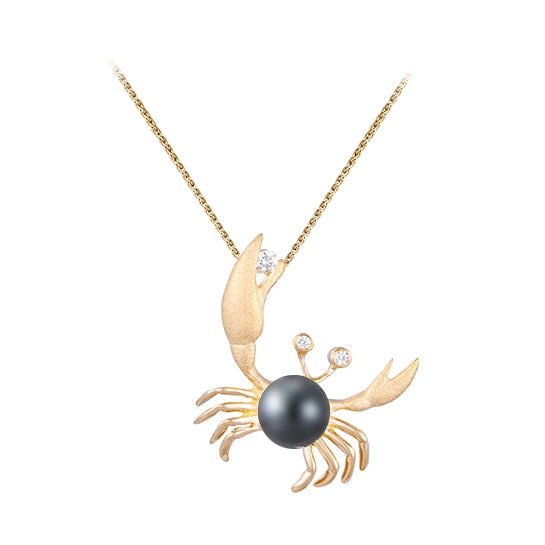 14Ky 22Mm Crab Pendant