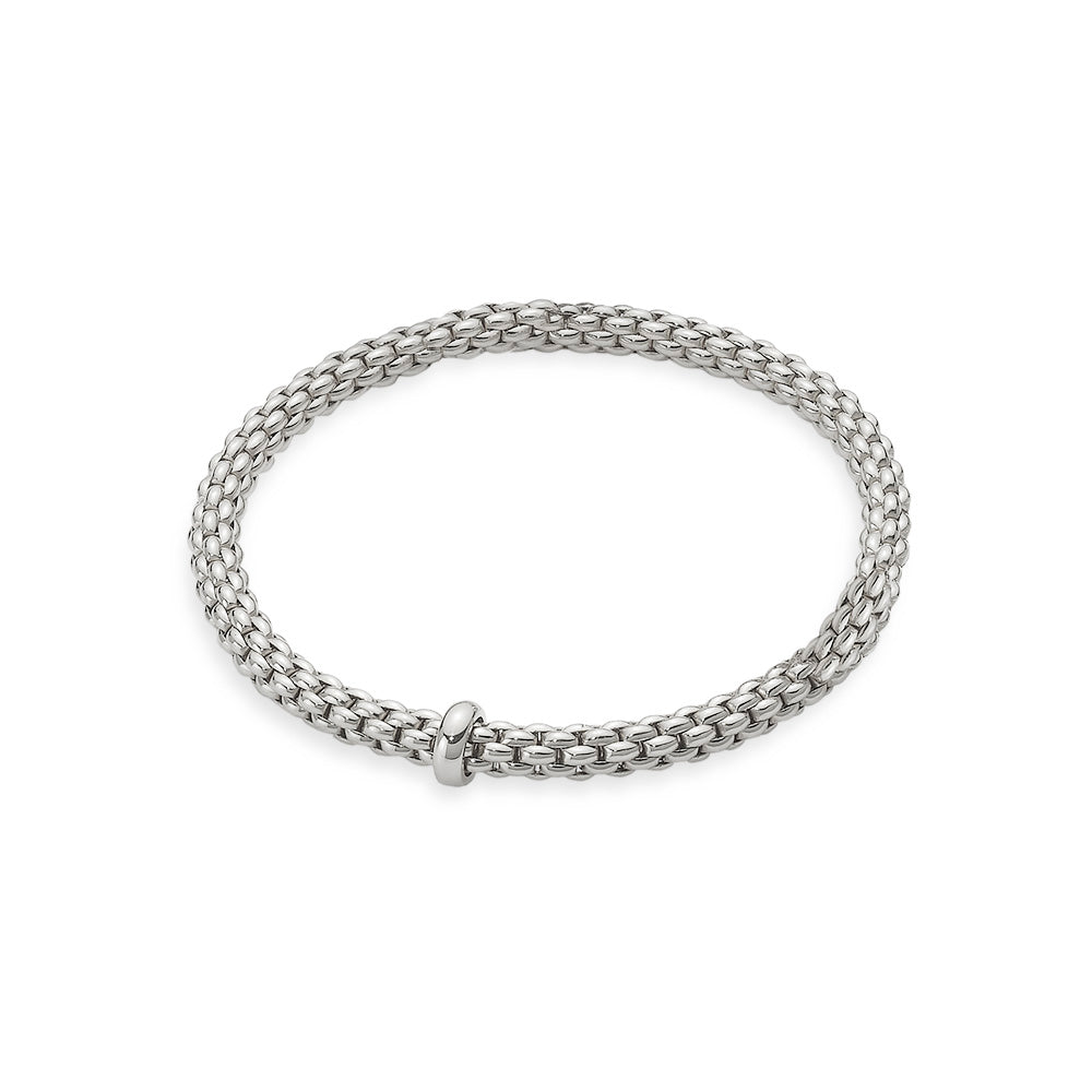 18Kt White Gold Solo Flex-It  Bracelet