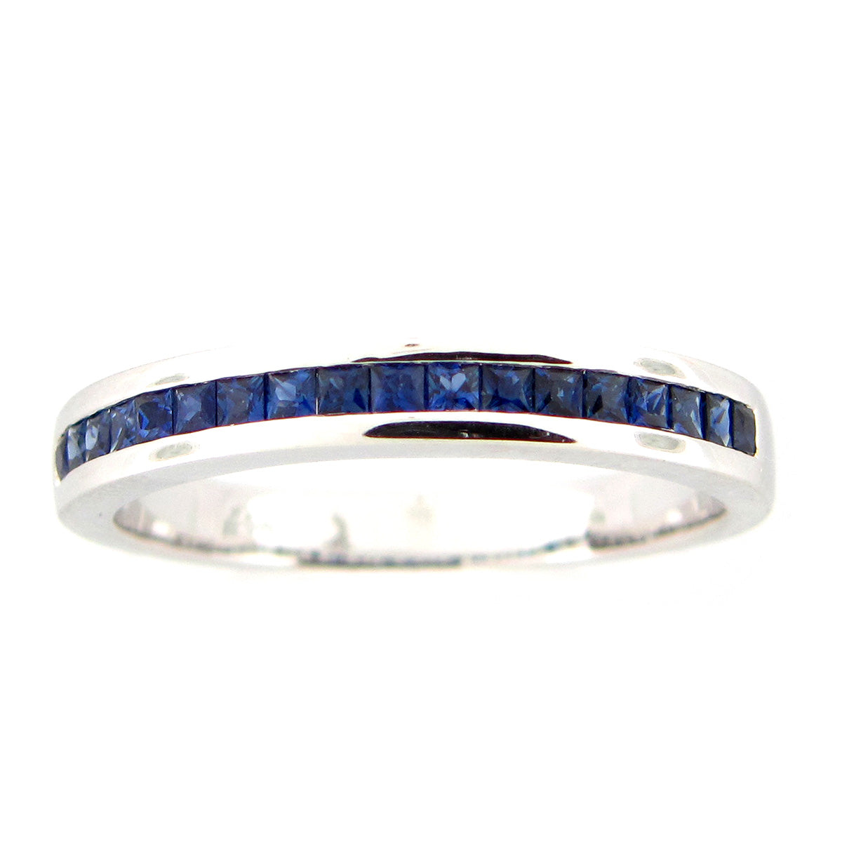 One 14Kt White Gold Band