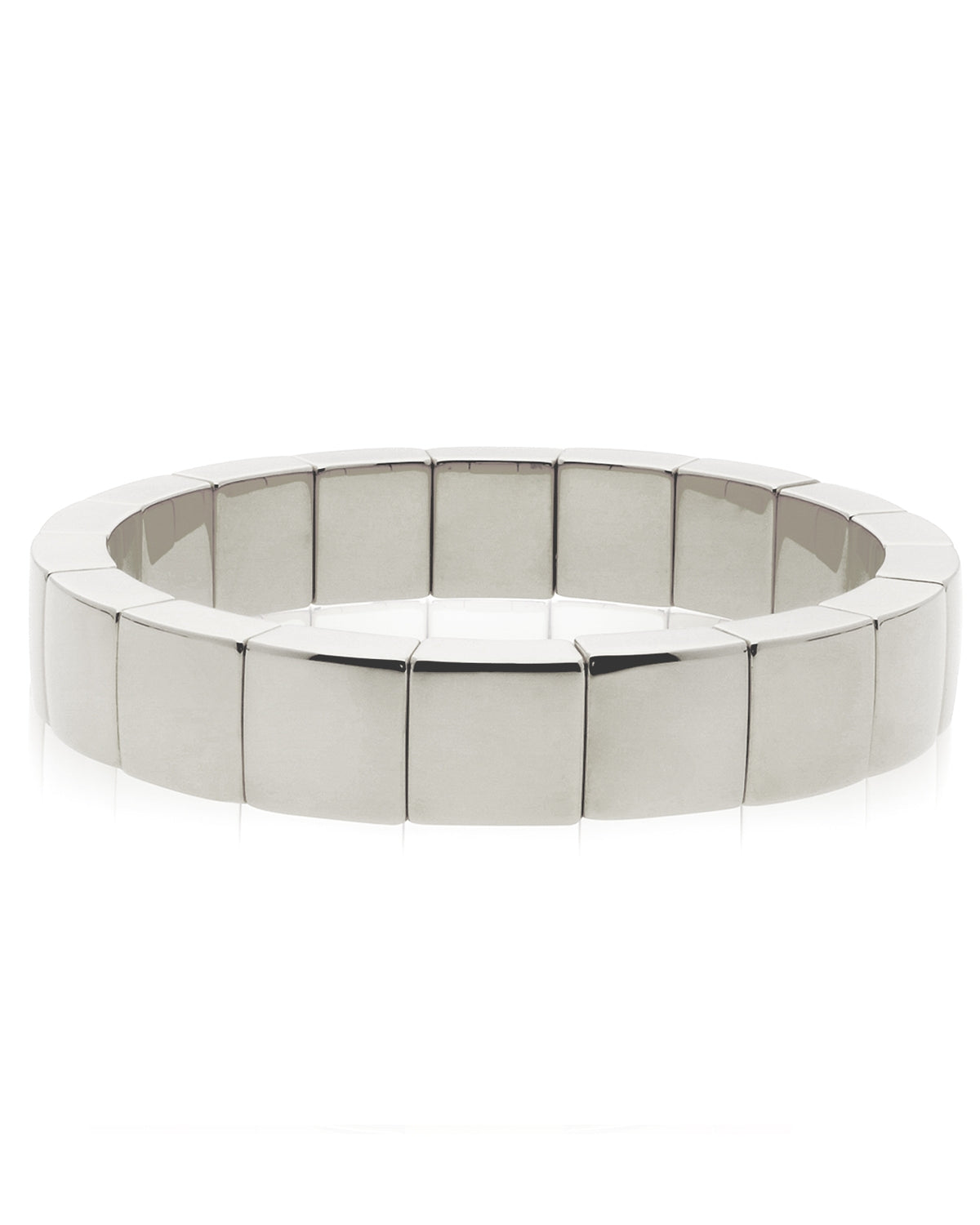 Aura White Gold Overlay Expandable Bracelet
