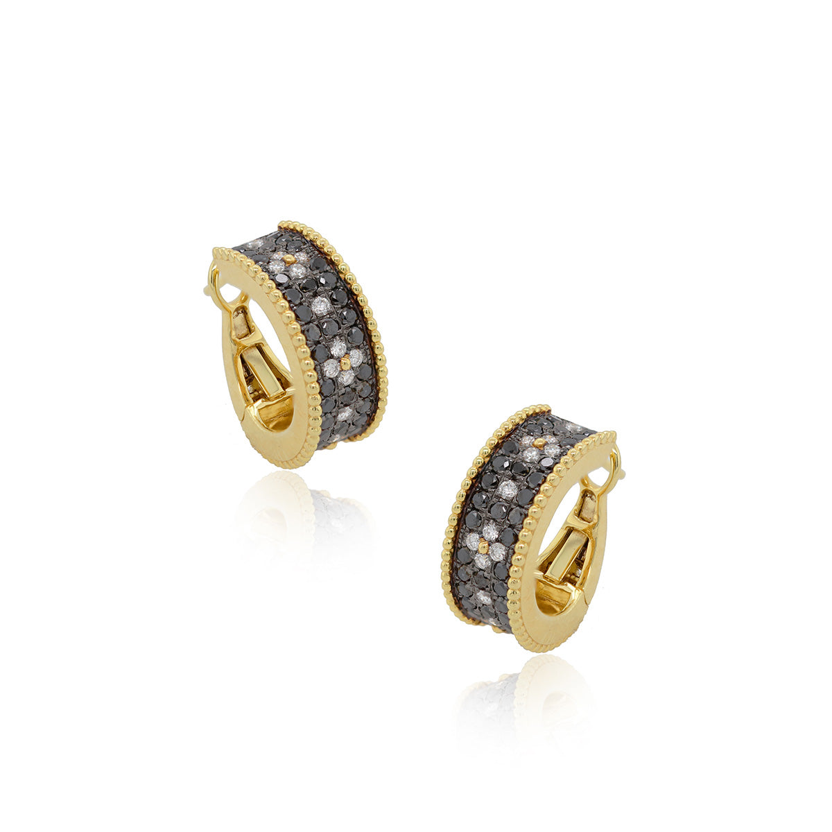 One Pair Of 14Kt Yellow Gold Huggys