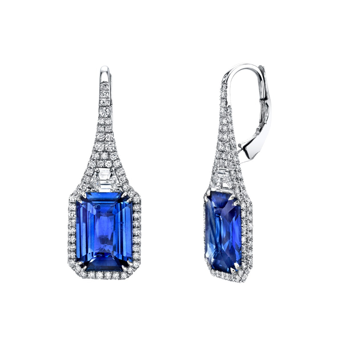 Platinum Drop Earrings