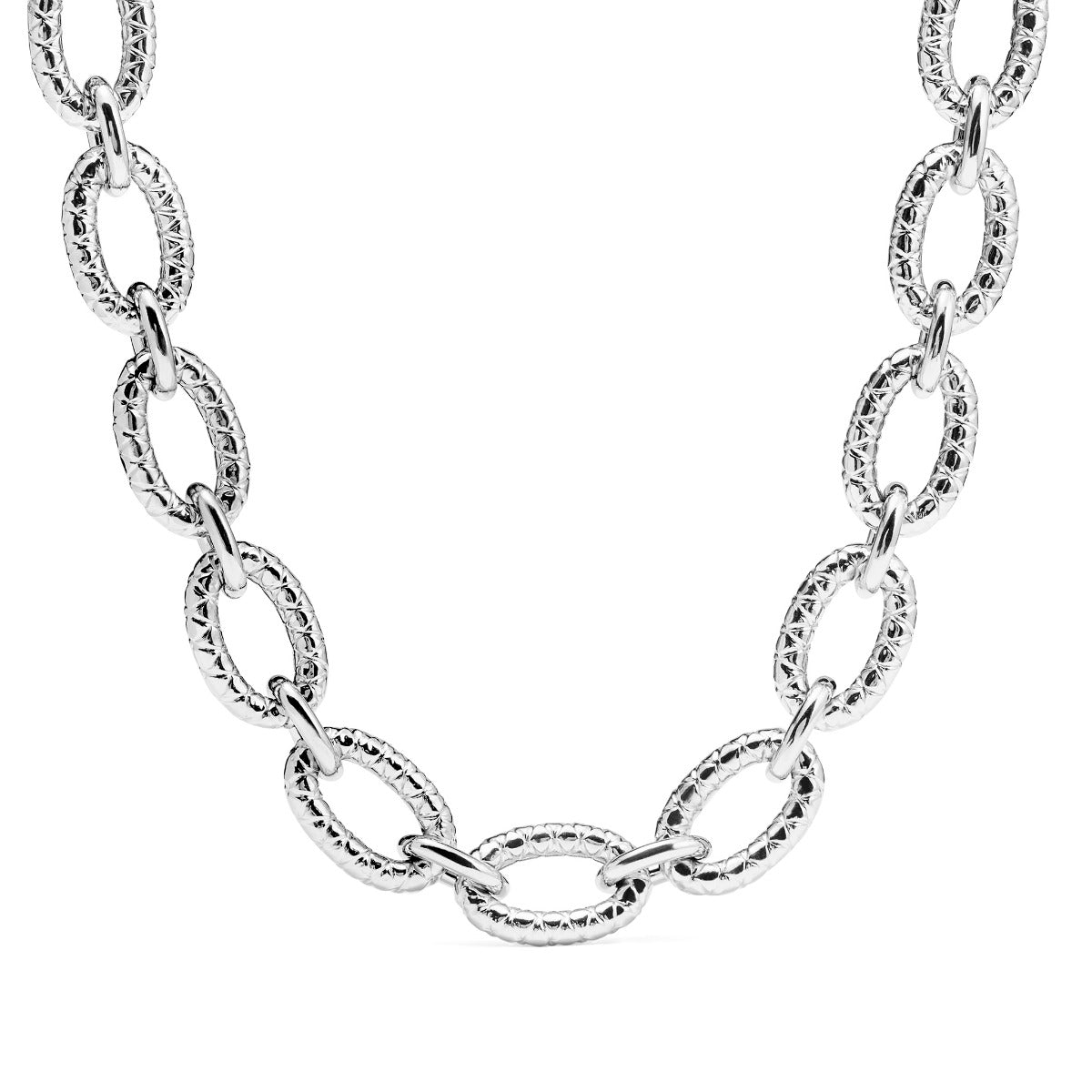 Judith Ripka Sterling Silver Max Necklace 18" Long