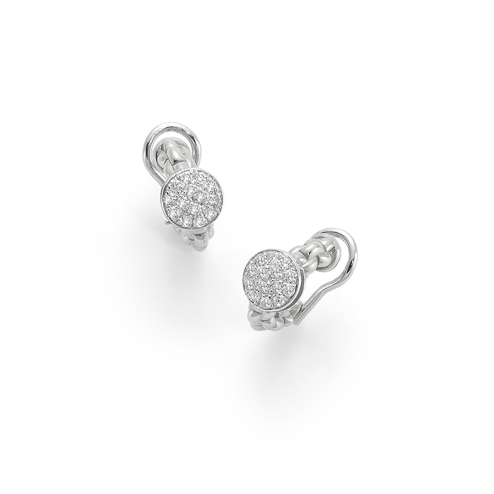 18Kt White Gold Eka Tiny Earrings